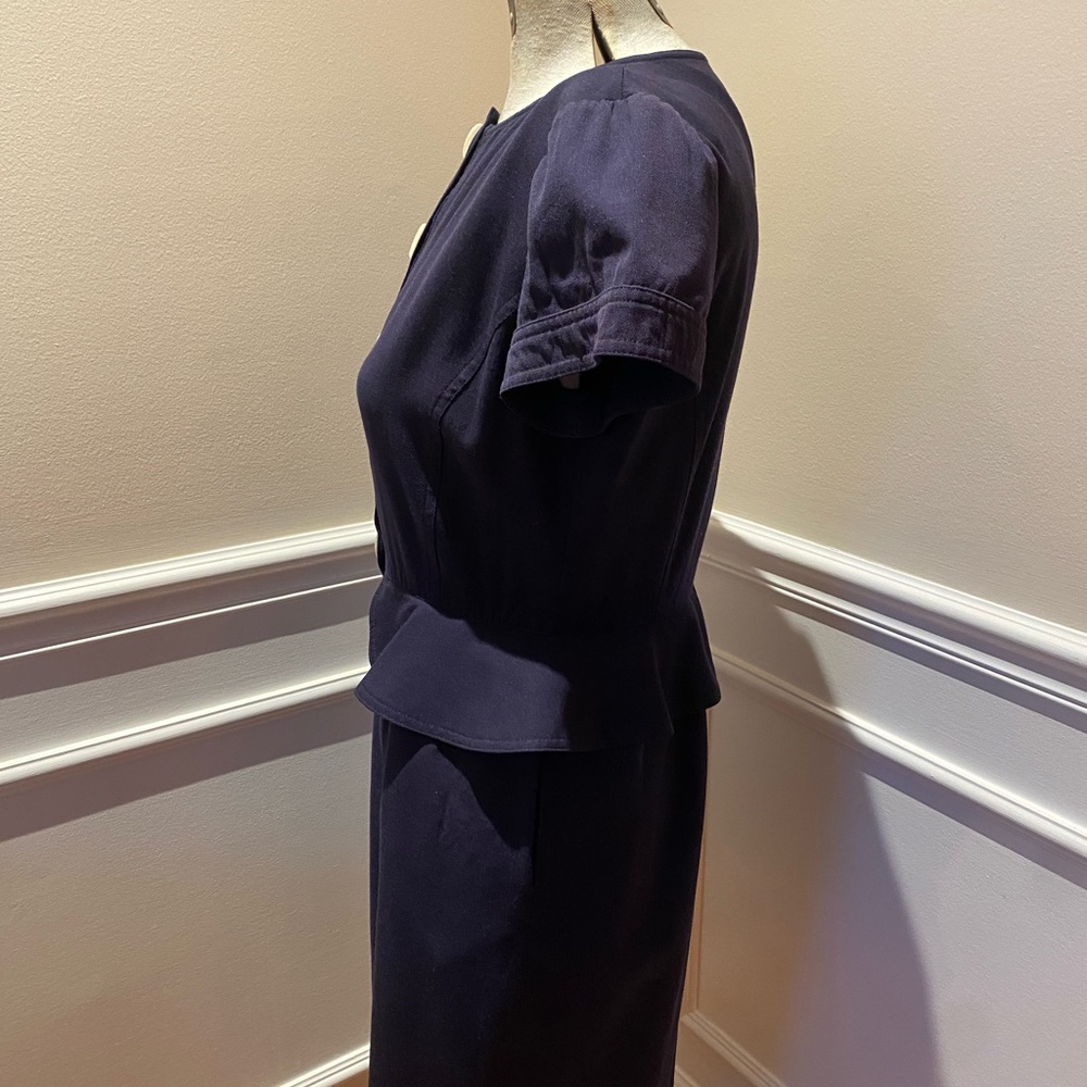 Valentino Vintage Navy Blue Dress - Picture 3 of 6